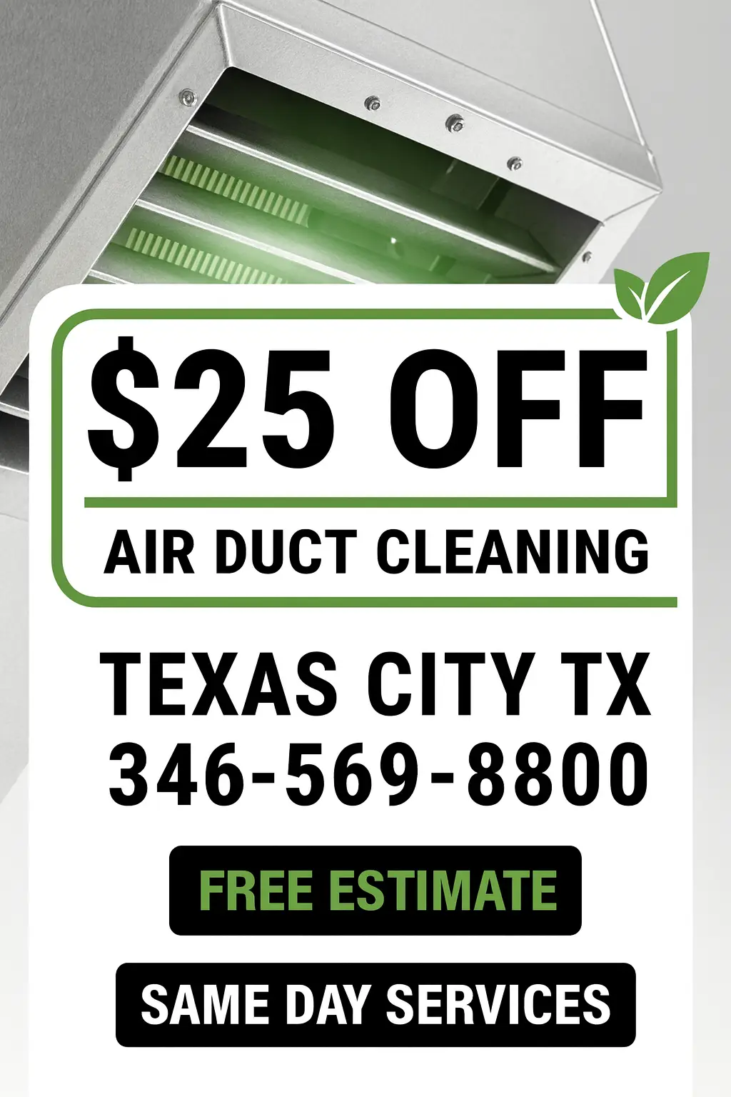 Air Duct Vent Cleaning Texas City TX Coupon